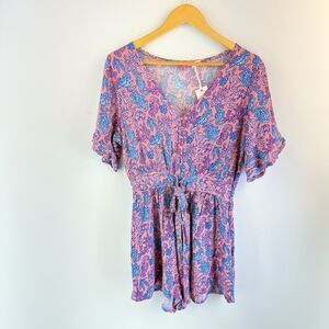 Simply Southern, Shorts, Romper, M Seahorse, NWT, Beach